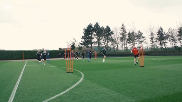 Drills and rondos: Arsenal prepare to face Wolves